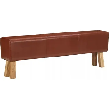 Lavička bez úložného prostoru TPS 160 x 53 x 30 cm hnědá