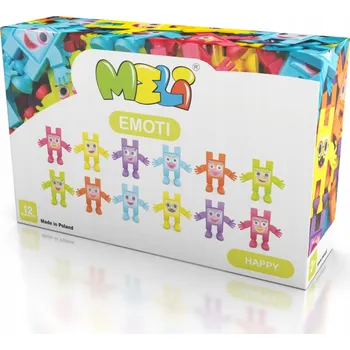 ostatní stavebnice Stavebnice Meli Emoti Happy 12 ks