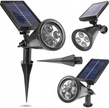 Venkovní osvětlení Solární lampa zapichovací Masterled černá 42,5 cm 1 ks