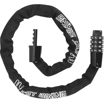 Zámek na kolo WEST BIKING Zámek na kolo WEST BIKING s kabelem 4 čísla 1,15 m ČERNÁ