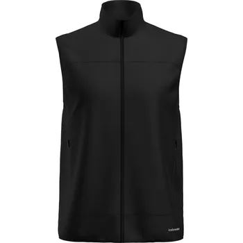Pánská vesta pánská vesta ICEBREAKER Men Mer 300 RealFleece Descender Vest BLACK - XL