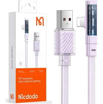 Datový kabel Kabel McDodo USB - Apple Lightning 1,8 m fialový