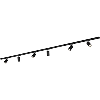 Bodové svítidlo BRILONER Lištový systém sada 225 cm - 3x 230V lišta 1-fázová, 6x spot GU10, černá 8009065