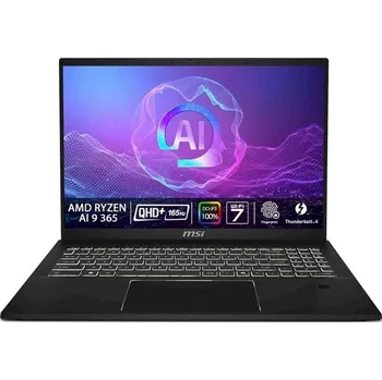 Notebook MSI Summit A16 AI+ A3HMTG-026CZ/Ryzen AI 9 365/32GB/1 TB SSD/16" QHD+ IPS touch/ Win 11 Pro/Copilot+PC/černá
