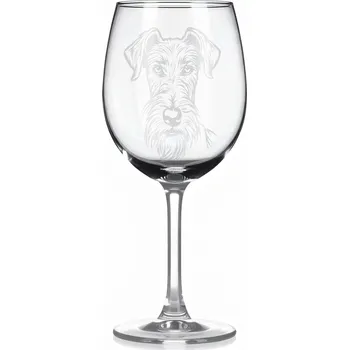 Sklenice Sklenice na víno s gravírovaným motivem – Skotský jelení pes – 3