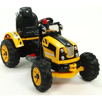 autíčko Dětský elektrický traktůrek Kingdom žlutá