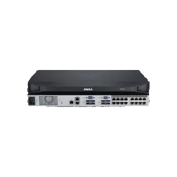 Switch Dell DAV2216-G01 16-port analog, upgradeable to digitalKVM switch: 2 local users, 1 power supply