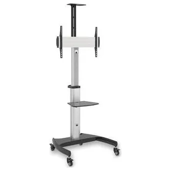 Počítač CONNECT IT Wheelie II pojízdný stojan & držák na jednu obrazovku 37" - 75", záruka 30 let, STŘÍBRNÝ