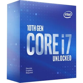 Procesor INTEL Core i7-10700KF / Comet Lake / 10th / LGA1200 / max. 5,1GHz / 8C/16T / 16MB / 125W TDP / bez VGA / BOX bez chladič