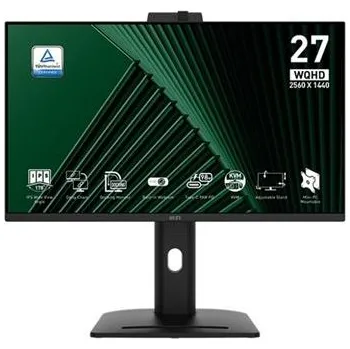 Monitor MSI Pro/MP275QPDG/27"/IPS/QHD/100Hz/1ms/Black/2R