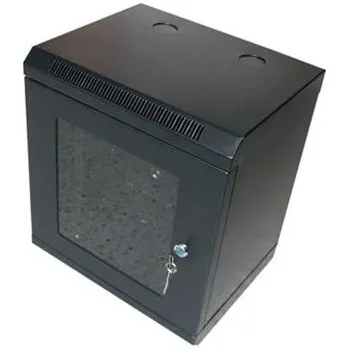 OCRACK 10" OCC-10-12U-SBK rozvaděč nástěnný 12U/280mm skleněné dveře Černý