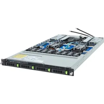 Server GIGABYTE DLC Server R183-Z93 1U 2S-SP5(500W), 2GbE, 4NVMe5/sATA, 3M.2, 24DDR5, PCI-E16(g5), 2OCP3, IPMI, 2kW rPS (80+T)
