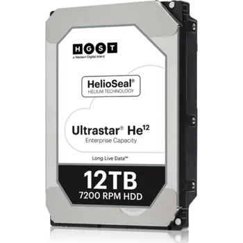 Interní pevný disk WD Ultrastar® HDD 12TB (HUH721212ALE604) DC HC520 3.5in 26.1MM 256MB 7200RPM SATA 512E SE (GOLD WD121KRYZ)