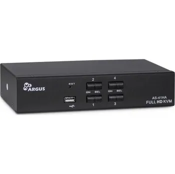 KVM přepínač INTER-TECH KVM přepínač AS-41HA HDMI, 4portový