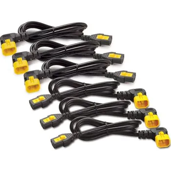 Počítač APC Power Cord Kit, ( 6ea) ,Locking, 10A, 100-230V, C13 to C14 (pravoúhlý) 1,2m