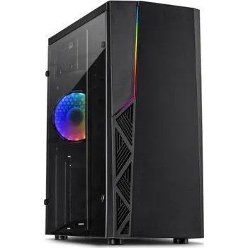PC skříň INTER-TECH B-02 RGB Midi Tower, window, black