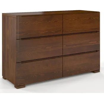 Komoda Komoda z masivu borovice Sparta 6S Odstín moření: Ořech