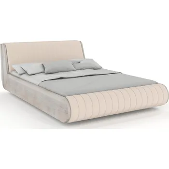 Postel Levitující postel Harald 200x200 cm - masiv dub 4 cm Rozměr: 200x200, Čalounění: Trinity 02, Odstín: Bělený olej