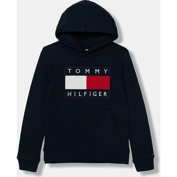 Chlapecká mikina Dětská mikina Tommy Hilfiger KS0KS00707.128.176.PPY2 námořnická modř 59X, vel. 128