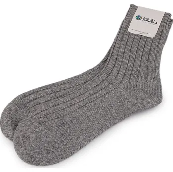 Dámské ponožky Vlněné ponožky mongolské unisex - 2 šedá