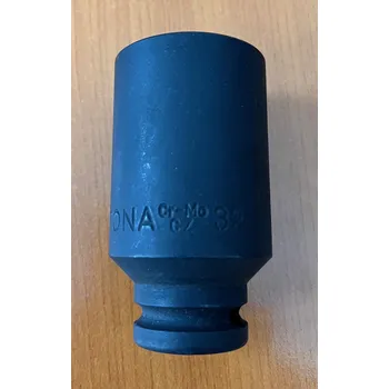 TONA Hlavice 1/2" 6hranná metrická prodloužená 32mm, kovaná (Výprodej - skladem 2 ks)