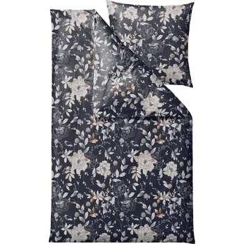 Povlečení Södahl, Povlečení Garden Bloom s povlakem na polštář 80 x 80 cm 135 x 200 cm indigo - Formadore