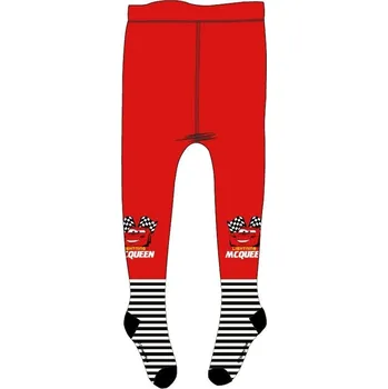 E plus M • Dětské / chlapecké punčocháče Auta / Cars - motiv Blesk McQueen 122 / 128 Červená