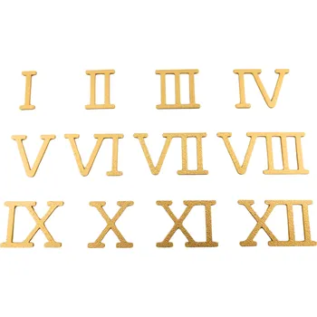 Výtvárné potřeby Plastová čísla římská zlatá 30 mm - Zlata 130