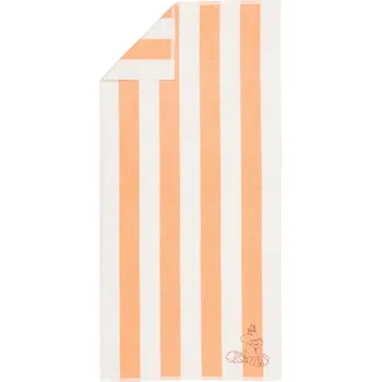 Arabia Finland, Ručník Arabia Finland Stripes Mumínci Ferka 70 x 140 cm broskvový - Formadore
