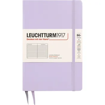 Diář Leuchtturm 1917, Zápisník linkovaný v pevné vazbě Leuchtturm 1917 B6+, 219 stran, lila, 80 g/m² - Formadore