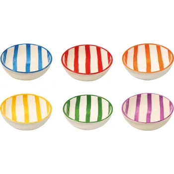 Zafferano, Mističky Lido Righe s pruhy 13 cm 6 ks - Formadore