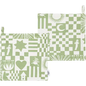 Chňapka Arabia Finland, Kuchyňské chňapky Arabia Finland Mumínci Party zelené 2 ks - Formadore