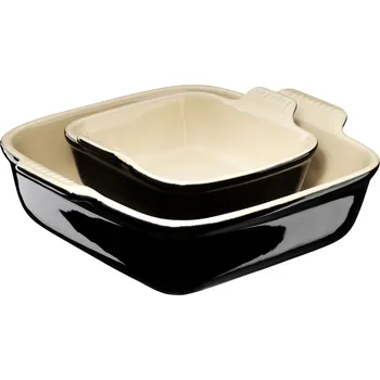 Nádobí Le Creuset, Pečící formy Le Creuset čtvercové 13 + 20 cm černé 2 ks - Formadore