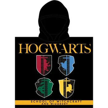 E plus M • Dětské plážové pončo - osuška s kapucí Harry Potter - 55 x 110 cm