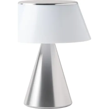 Lampička Lexon, LED lampa Luma XL stříbrná - Formadore