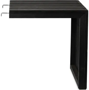 Squarely, Stolek GrowTABLE připojený k samozavlažovacímu květináči GrowMORE černý jasan - Formadore