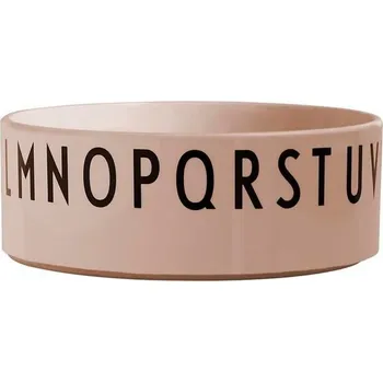 Talíř Design Letters, Mistička Eat & Learn z tritanu světle růžová - Formadore