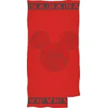 Carbotex • Plážová osuška Mickey Mouse - Disney - červená - 100% bavlna, froté s gramáží 300g/m2 - 70 x 140 cm