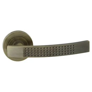 Dveřní kování DOMINO Dveřní dělené rozetové kování ALMA-R economy - M3, pouze klika, rozeta Pouze klika