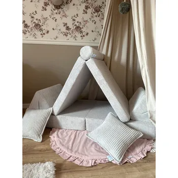 Pohovka Mini Pohovka pro děti Montessori Comfort Manšestr Šedá