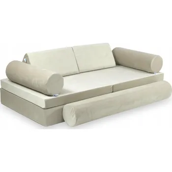 Pohovka Montessori hrací pohovka Premium Velvet Ecru