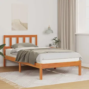 Ložnice Rámeček postele Voskově hnědý 75 x 190 cm Masivní borovicové dřevo