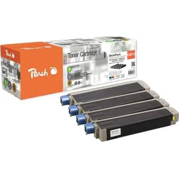 PEACH kompatibilní toner OKI MC 873 MultiPack XL, bk, c, m, y