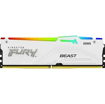 Operační paměť KINGSTON FURY Beast White RGB EXPO 16GB DDR5 6000MT/s / CL36 / DIMM