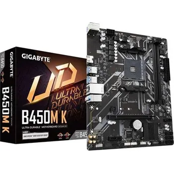 Základní deska GIGABYTE MB Sc AM4 B450M K, AMD B450, 2xDDR4, 1xHDMI, mATX