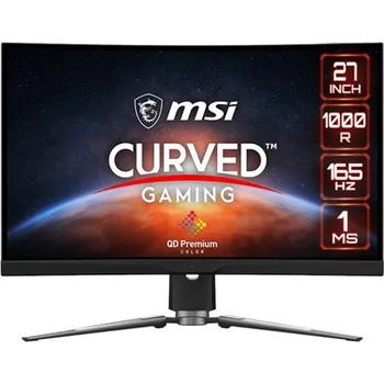 Počítačové příslušenství MSI Gaming monitor MPG ARTYMIS 273CQR QD, 27"zakřivený /2560x1440 (WQHD)/VA LED, 165Hz/1ms/3000:1/400cd / m2/ 2xHDMI/DP