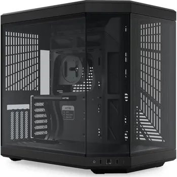 PC skříň HYTE skříň Y70 Pitch Black / levé a přední sklo / Riser PCIe 4.0 / bez zdroje / 1x USB-C / 2x USB-A