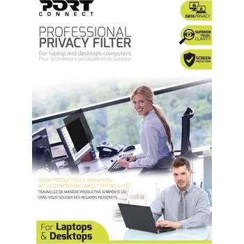 Privátní filtr PORT bezpečnostní filtr PRIVACY 2D na displej 23,8'', 16/9, 528 x 297, černá