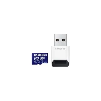 Ukládání dat Samsung/micro SDXC/512GB/180MBps/USB 3.0/USB-A/Class 10/+ Adaptér/Modrá