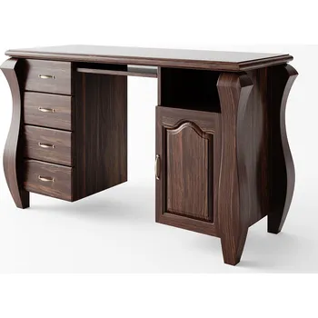 Psací stůl Psací stůl Ludvík 1D4S - masiv borovice Odstín: Ořech